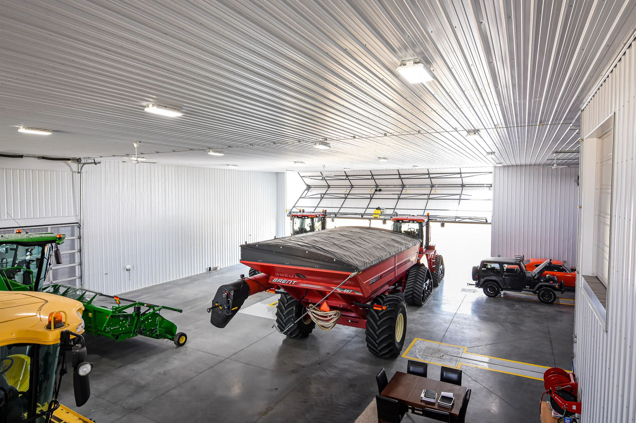 Smart heated farm shop planning ensures this pole barn improves farm efficiency and operations